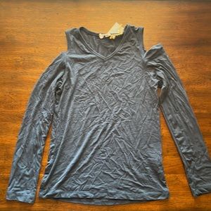 Girls cold shoulder long sleeve